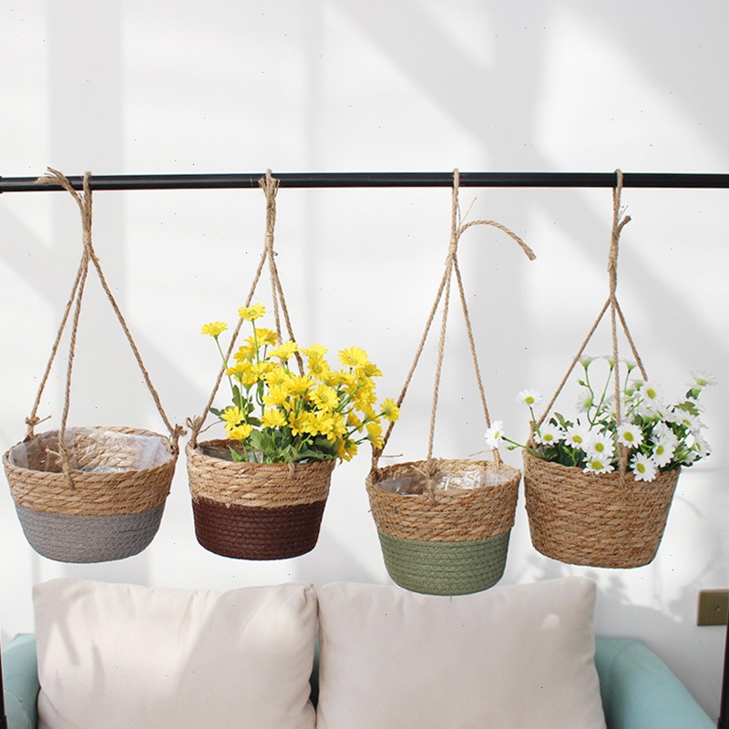 Kosz wiszący ze słomy, doniczk – Spider Plant Hanging recenzja i cena