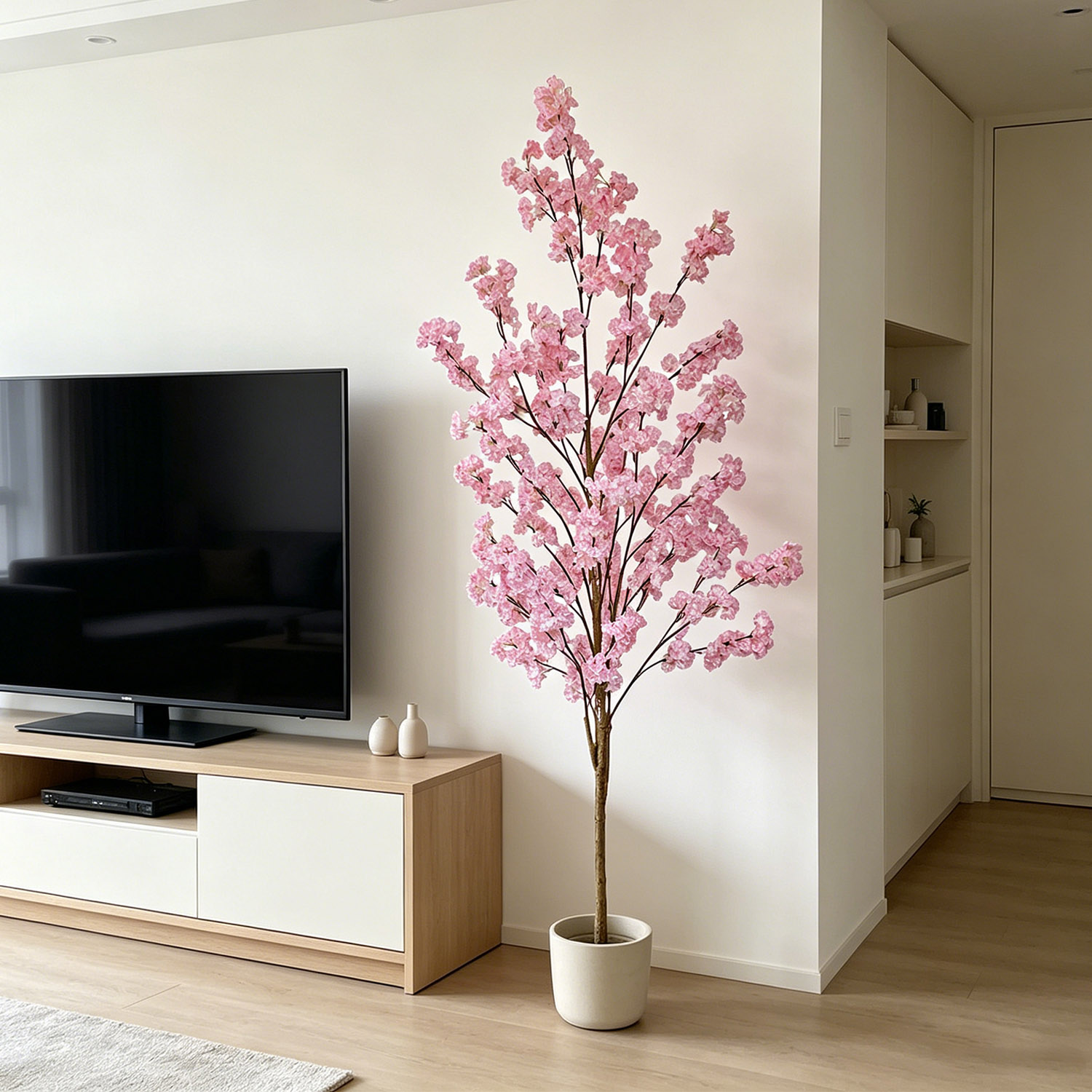 Sztuczne kwiaty wiśni, drzewko – Ficus Lyrata Tree recenzja i cena