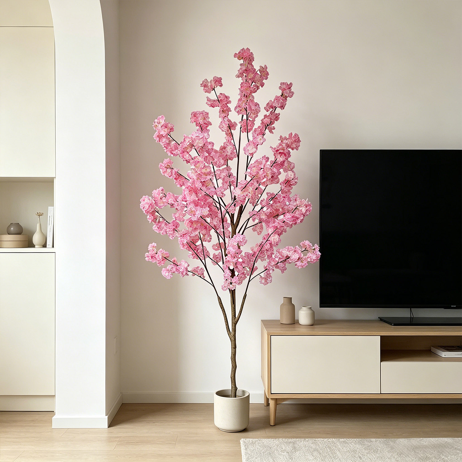 Sztuczne kwiaty wiśni, drzewko – Ficus Lyrata Tree recenzja i cena