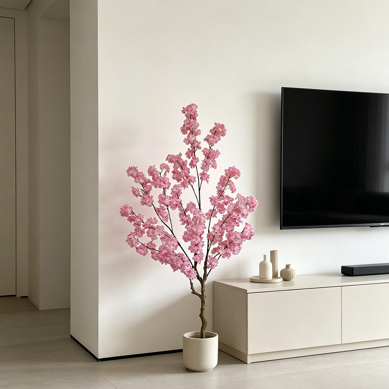 Sztuczne kwiaty wiśni, drzewko – Ficus Lyrata Tree recenzja i cena